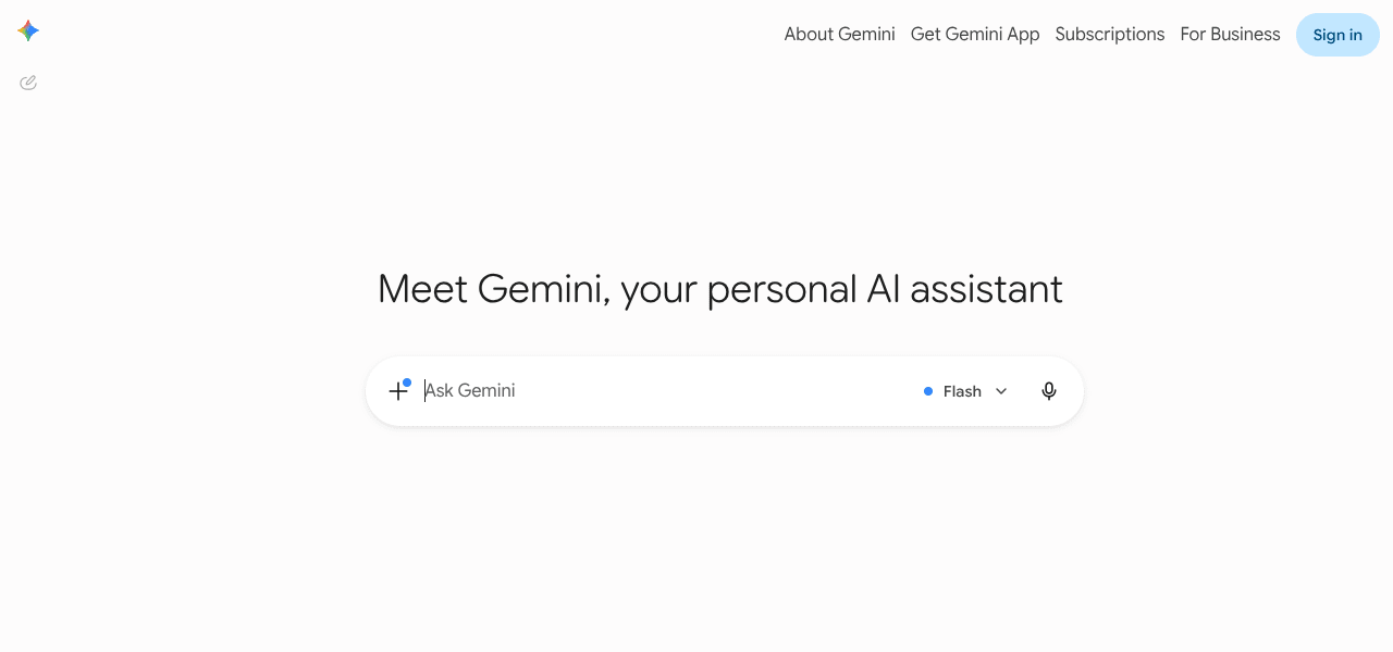 Gemini AI assistant interface screenshot